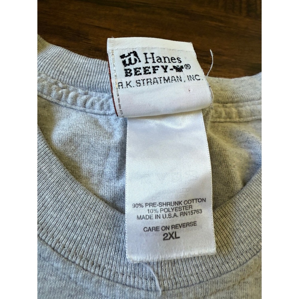 y2k vtg Harley Davidson Tee 2XL Gray Florida Man Poker Skull‎ Wings Made in US - Picture 8 of 8